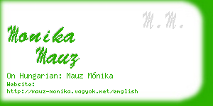 monika mauz business card